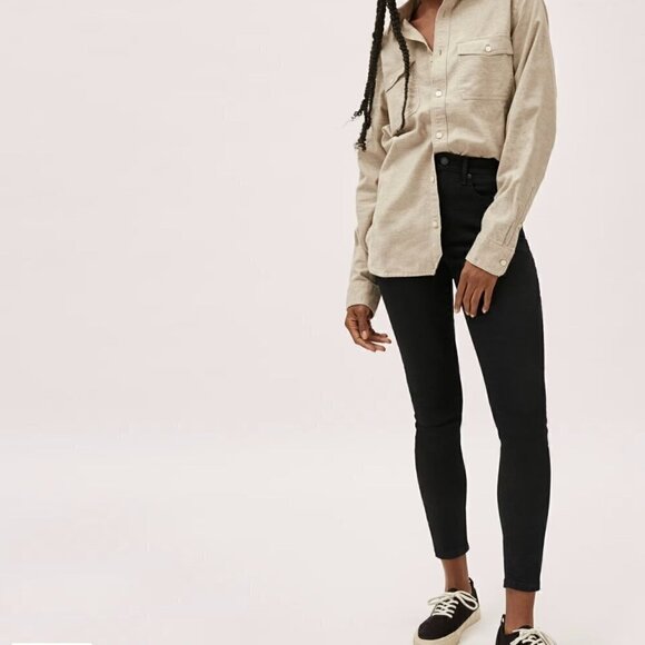 NEW Everlane The High Rise Skinny Jean in Black - Size 30 - Picture 9 of 14